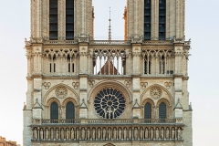 Cathédrale Notre-Dame de Paris, Northwest view at sunrise
